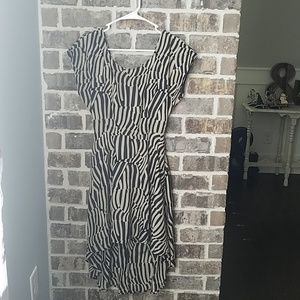 💥🔔Lush Open Back Black and Tan Dress